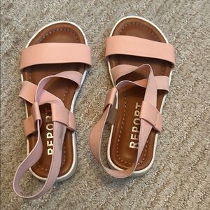 Report Kids Light Pink Strap Sandals